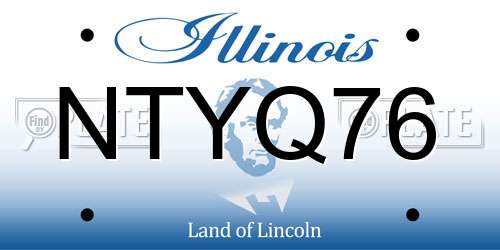 NTYQ76 Illinois License Plate