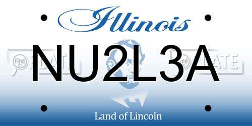 NU2L3A Illinois License Plate