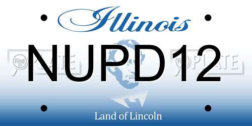 NUPD12 Illinois License Plate