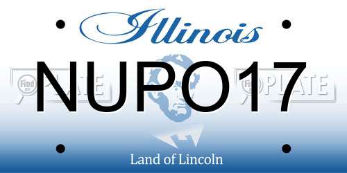 NUPO17 Illinois License Plate