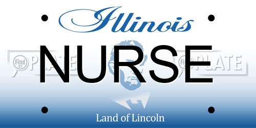 NURSE Illinois License Plate