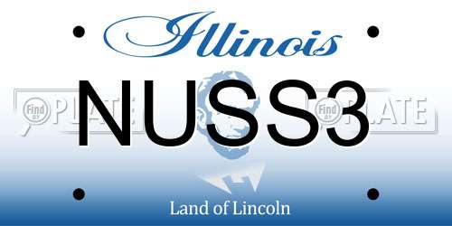 NUSS3 Illinois License Plate
