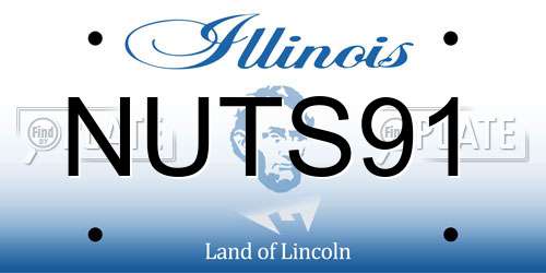 NUTS91 Illinois License Plate
