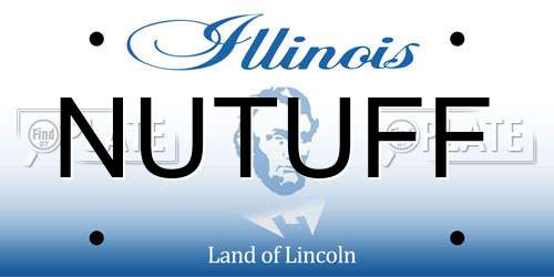 NUTUFF Illinois License Plate