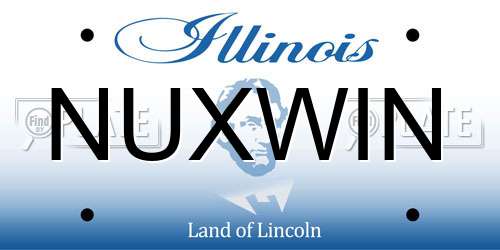 NUXWIN Illinois License Plate