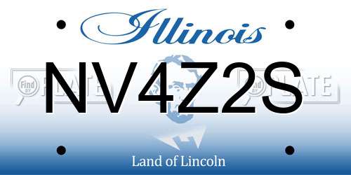 NV4Z2S Illinois License Plate