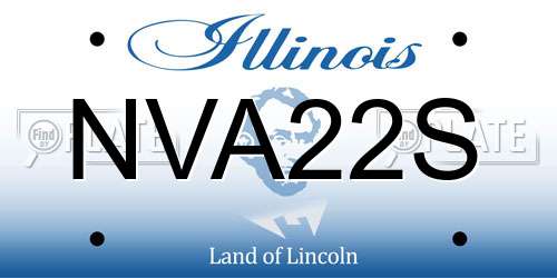 NVA22S Illinois License Plate