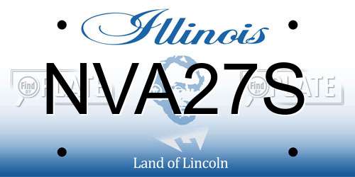 NVA27S Illinois License Plate
