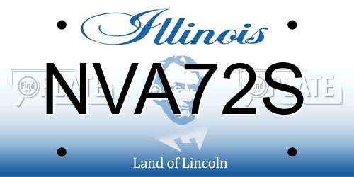 NVA72S Illinois License Plate