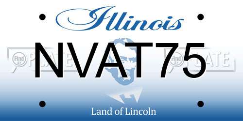 NVAT75 Illinois License Plate