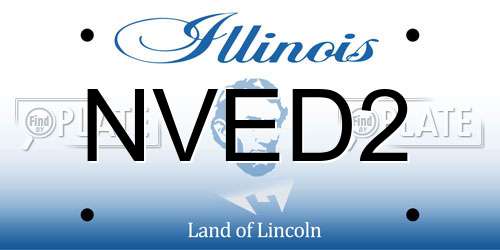 NVED2 Illinois License Plate