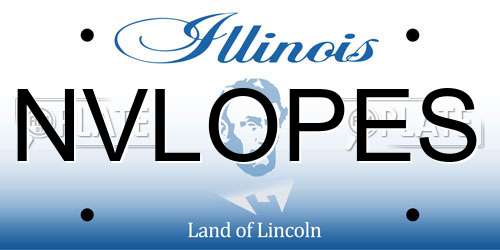 NVLOPES Illinois License Plate
