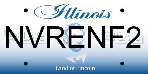 NVRENF2 Illinois License Plate
