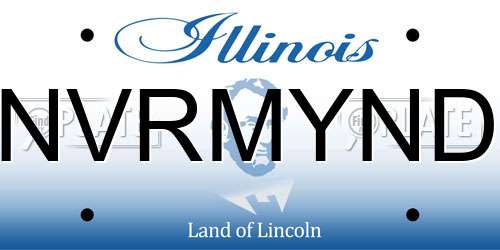 NVRMYND Illinois License Plate