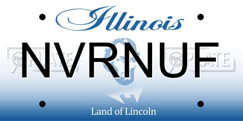 NVRNUF Illinois License Plate