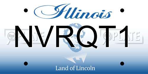 NVRQT1 Illinois License Plate