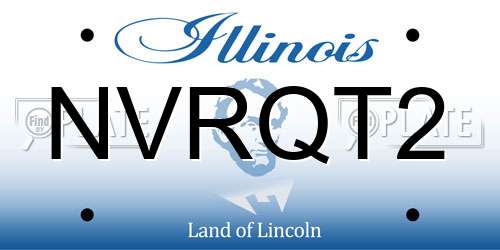 NVRQT2 Illinois License Plate