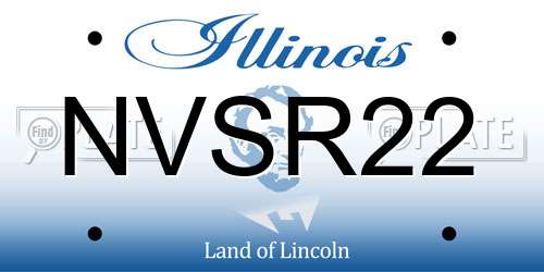 NVSR22 Illinois License Plate