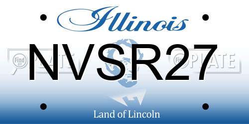 NVSR27 Illinois License Plate