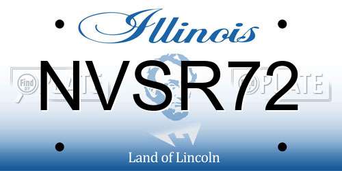 NVSR72 Illinois License Plate