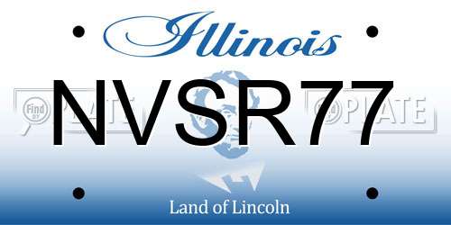 NVSR77 Illinois License Plate