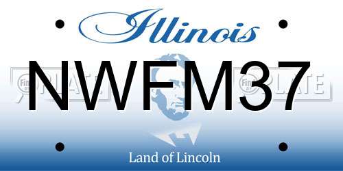 NWFM37 Illinois License Plate