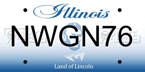 NWGN76 Illinois License Plate