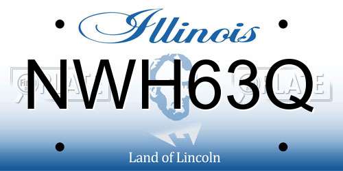 NWH63Q Illinois License Plate