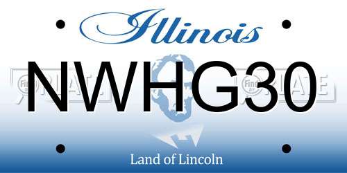 NWHG30 Illinois License Plate