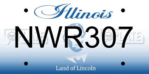 NWR307 Illinois License Plate