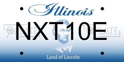 NXT10E Illinois License Plate