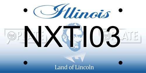 NXTI03 Illinois License Plate