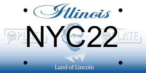 NYC22 Illinois License Plate