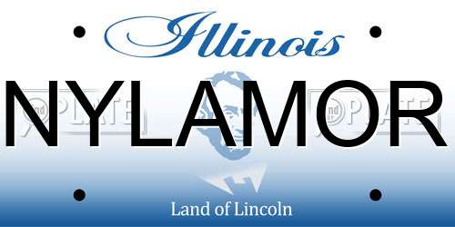 NYLAMOR Illinois License Plate