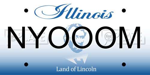 NYOOOM Illinois License Plate