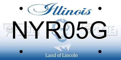 NYR05G Illinois License Plate