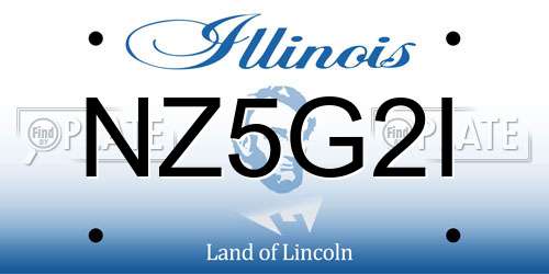 NZ5G2I Illinois License Plate