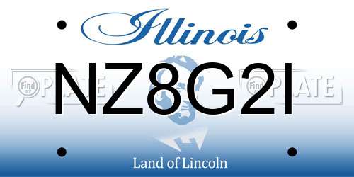 NZ8G2I Illinois License Plate