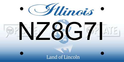 NZ8G7I Illinois License Plate