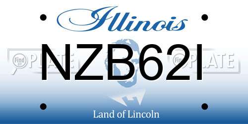NZB62I Illinois License Plate