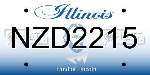 NZD2215 Illinois License Plate