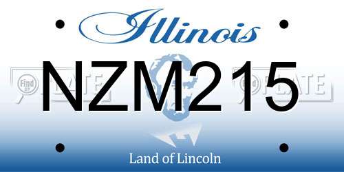 NZM215 Illinois License Plate