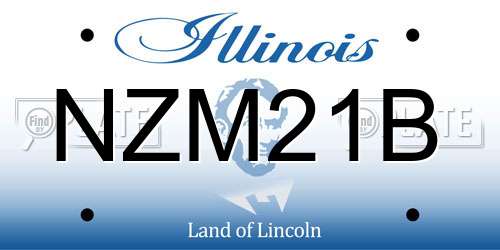 NZM21B Illinois License Plate