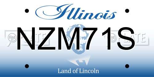 NZM71S Illinois License Plate