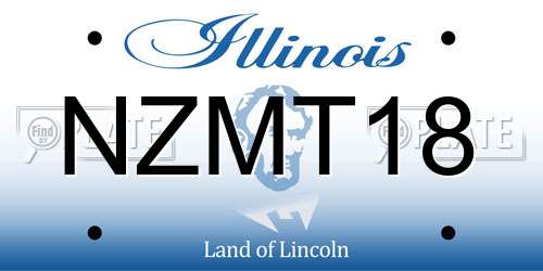 NZMT18 Illinois License Plate