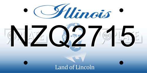 NZQ2715 Illinois License Plate