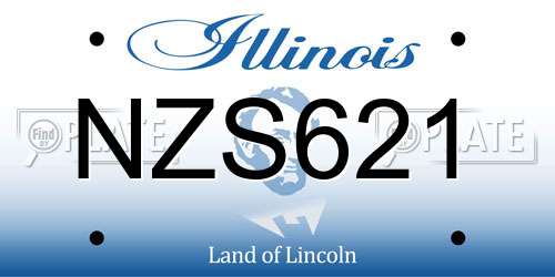 NZS621 Illinois License Plate
