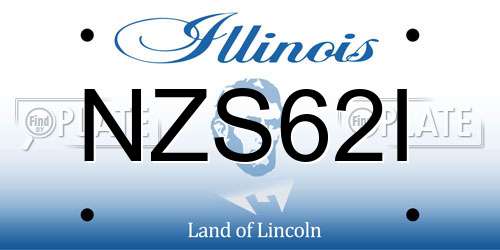 NZS62I Illinois License Plate