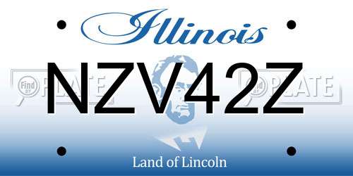 NZV42Z Illinois License Plate