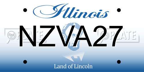 NZVA27 Illinois License Plate